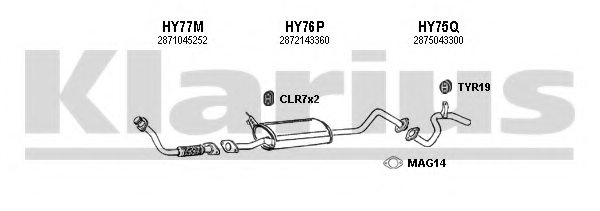 KLARIUS 450041U Exhaust System